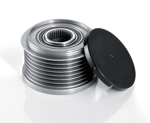 Poulie roue libre + couvercle de protection